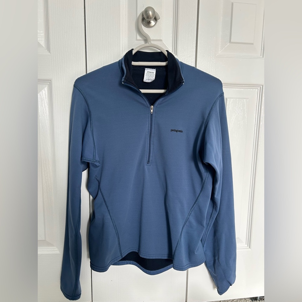 Patagonia Micro D Blue Microfleece Quarter-Zip Pullover Women’s Size S